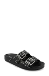 Mia Brooklyn Slide Sandal In Blackblack