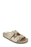 Mia Brooklyn Slide Sandal In Gold