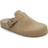 Mia Buckle Strap Mule In Multi