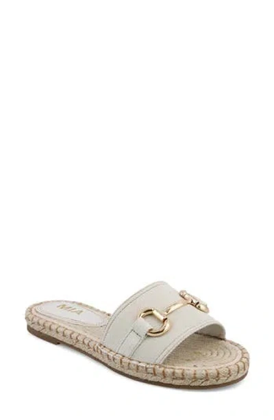 Mia Cadiz Espadrille Slide Sandal In Bone