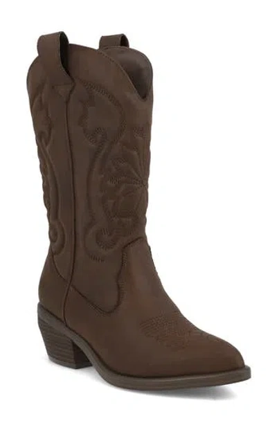 Mia Caela Western Boot In Brown