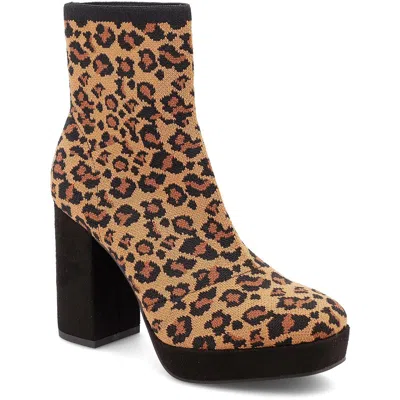 Mia Candra Womens Knit Pull On Ankle Boots