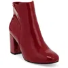 Mia Carla Womens Zipper Heels Ankle Boots In Multi