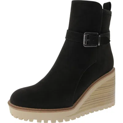 Mia Cleste Wedge Bootie In Black