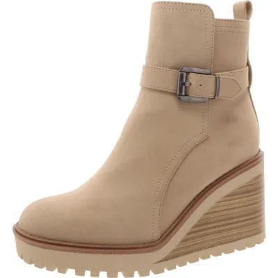 Mia Cleste Wedge Bootie In Sand