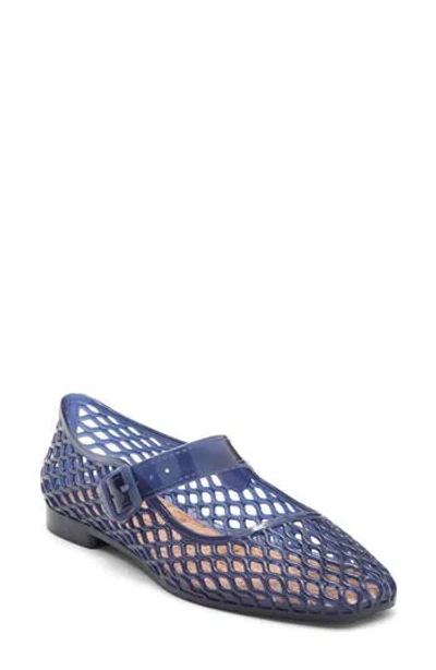 Mia Coco Jelly Flat In Blue