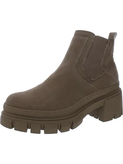 Mia Connor Womens Leather Ankle Ankle Boots In Brown