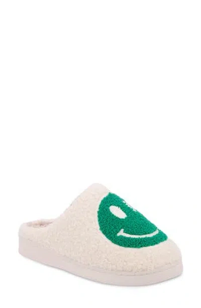 Mia Cozi Slipper In Green Happy