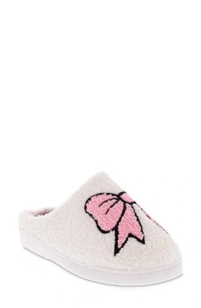 Mia Cozi Slipper In Pink Bow
