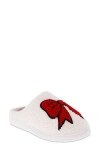 Mia Cozi Slipper In Red Bow