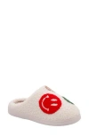 Mia Cozi Slipper In Red Green Multi Smiley