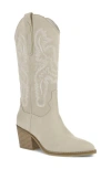 Mia Crosley Western Boot In White