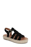 Mia Danette Platform Gladiator Sandal In Black