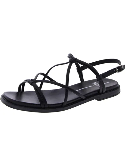 Mia Daphine Womens Strappy Flat Strappy Sandals In Black