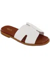 Mia Dia Womens Woven Slip On Flatform Sandals In White