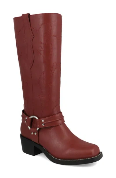 Mia Diego Harness Boot In Red