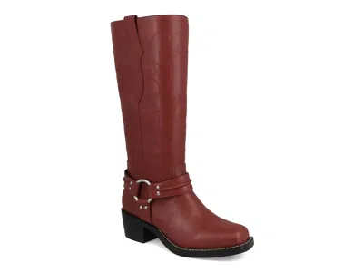 Mia Diego Riding Boot In Red