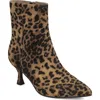Mia Ediva Pointed Toe Bootie In Animal Print