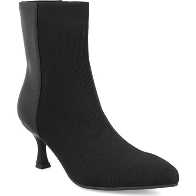 Mia Ediva Pointed Toe Bootie In Black