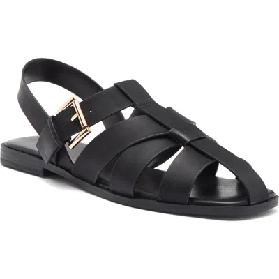 Mia Elara Fisherman Sandal In Black