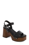 Mia Electrah Platform Sandal In Black