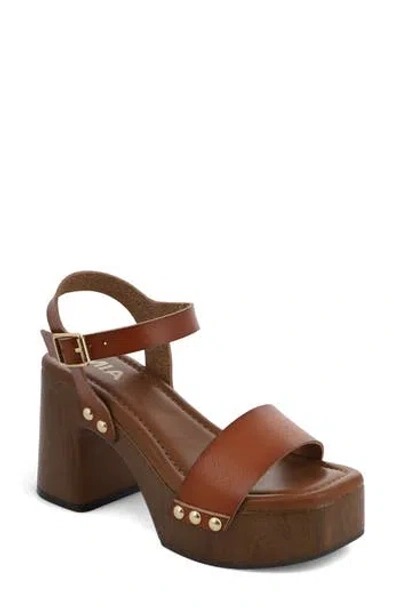 Mia Electrah Platform Sandal In Brown