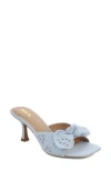 Mia Elyzza Bow Slide Sandal In Blue