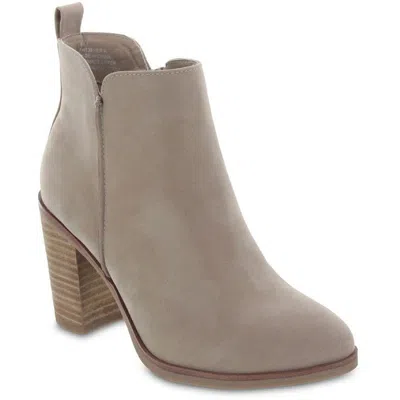 Mia Erik Womens Leather Casual Ankle Boots In Gray