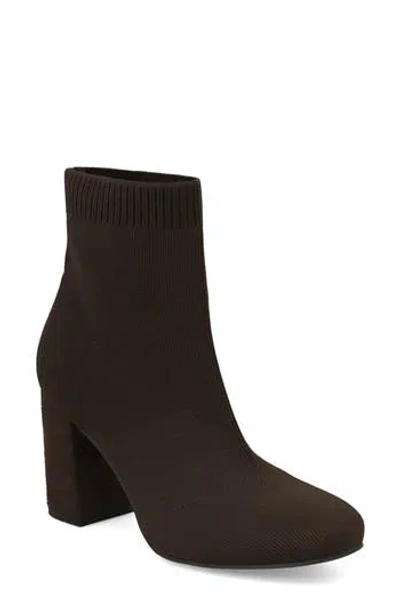 Mia Erika Stretch Bootie In Brown