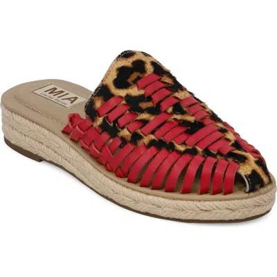Mia Erin Espadrille Mule In Multi