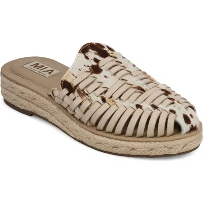 Mia Erin Espadrille Mule In Neutral