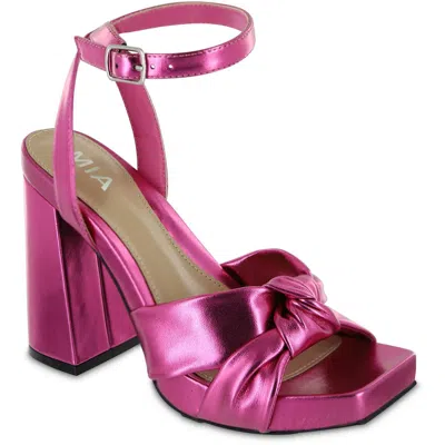 Mia Esma Womens Faux Leather Heels In Multi