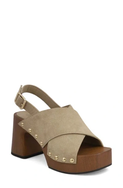 Mia Eudora Platform Sandal In Brown