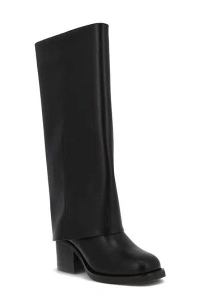 Mia Evertt Foldover Boot In Black