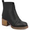 Mia Fabiola Front Zip Boot In Animal Print
