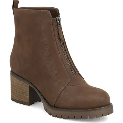 Mia Fabiola Front Zip Boot In Brown