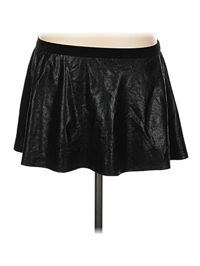 Mia Faux Leather Skirt In Black