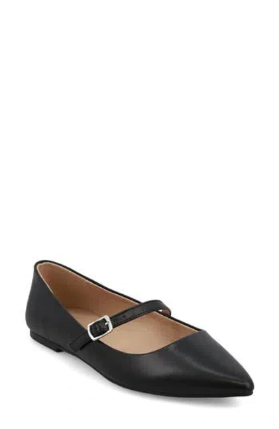 Mia Fionna Mary Jane Flat In Black
