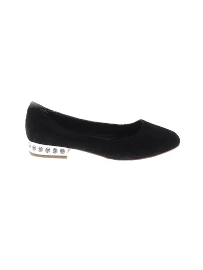 Pre-owned Mia Flats In Black