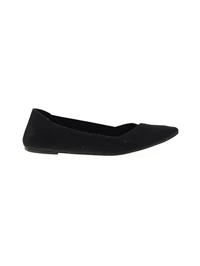 Pre-owned Mia Flats In Black