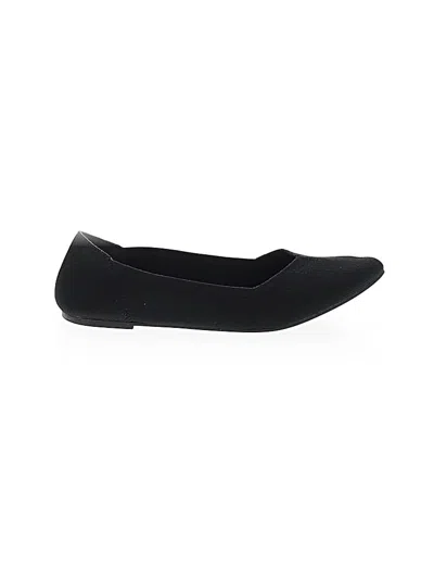 Pre-owned Mia Flats In Black