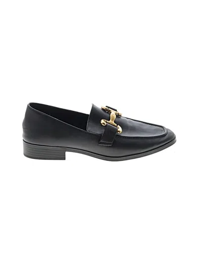 Pre-owned Mia Flats In Black