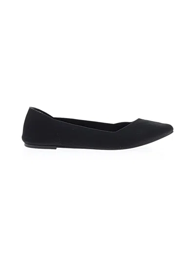 Pre-owned Mia Flats In Black