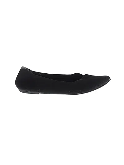 Pre-owned Mia Flats In Black