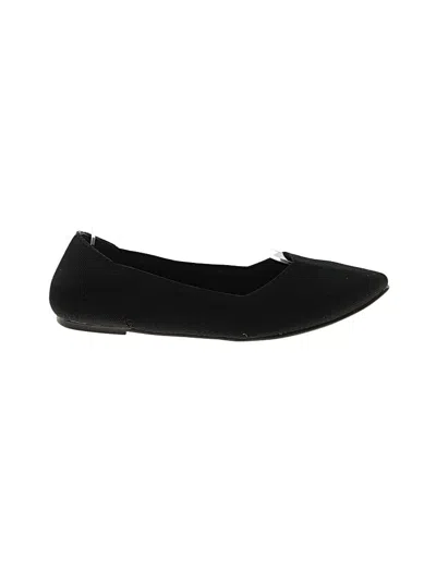 Pre-owned Mia Flats In Black