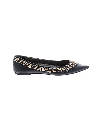 Pre-owned Mia Flats In Black
