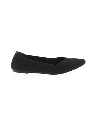 Pre-owned Mia Flats In Black