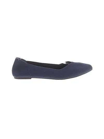 Pre-owned Mia Flats In Blue