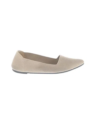 Pre-owned Mia Flats In Ivory