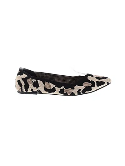 Pre-owned Mia Flats In Ivory